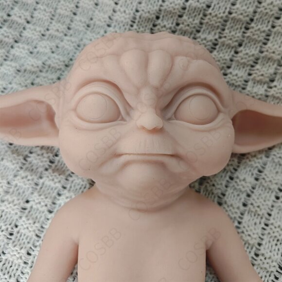 34cm Cute Elf Doll Adorable Platinum Silicone Reborn Baby Girl Doll ​Unpainted - Picture 13 of 13